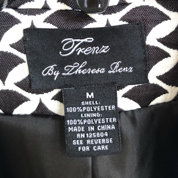 Trenz by Theresa Renz Black & White Jacket - Picture 2 of 9